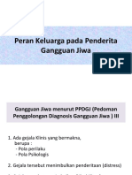 Peran Keluarga Pada Penderita Gangguan Jiwa