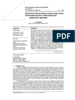 Solution for optimal power flow problem in wind energy system using hybrid multi objective artificial physical optimization algorithm