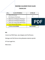 Daftar Penerima Kalender Rsud Kajen