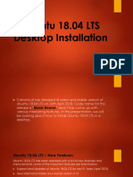 Ubuntu 18.04 LTS Desktop Installation