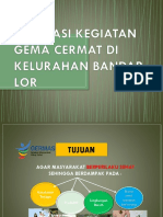 Evaluasi Kegiatan Gema Cermat Di Kelurahan Bandar Lor