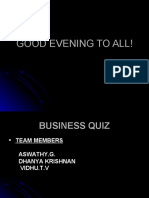 Business Quiz Team Tests Knowledge on Companies, History and Science