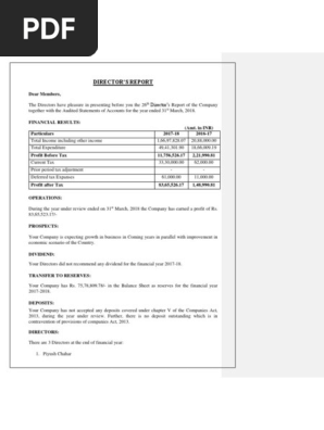 Board Report