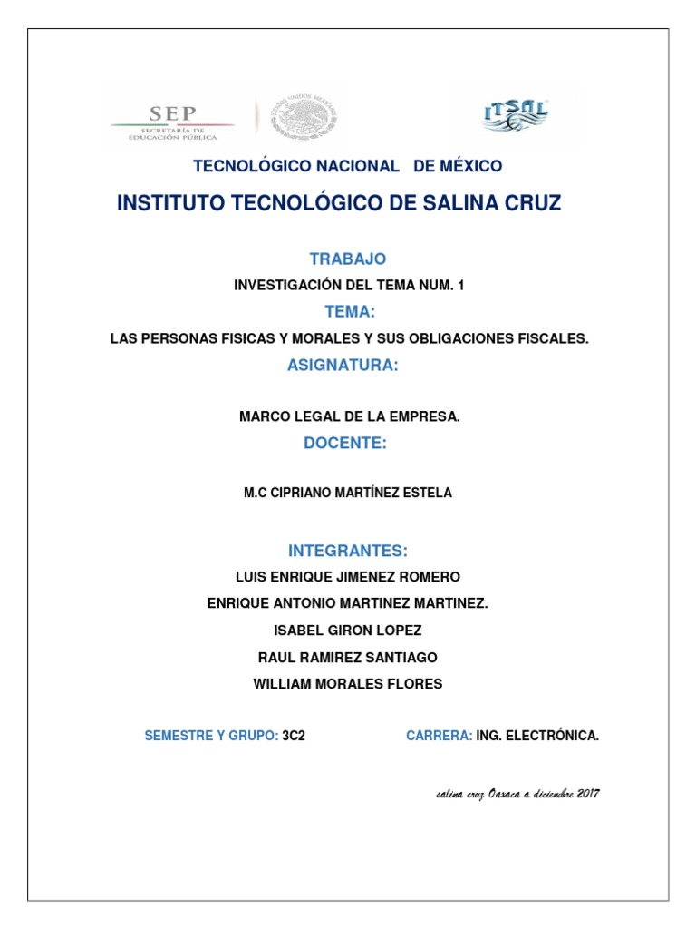 Personas Fisicas y Morales | PDF | Impuestos | Salario
