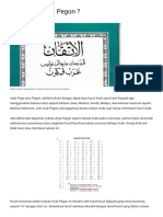 Arab Pego Atau Pegon - Jaringan Santri PDF