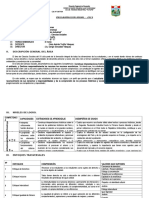 Programación Anual - Ciencias Sociales 4 Grado