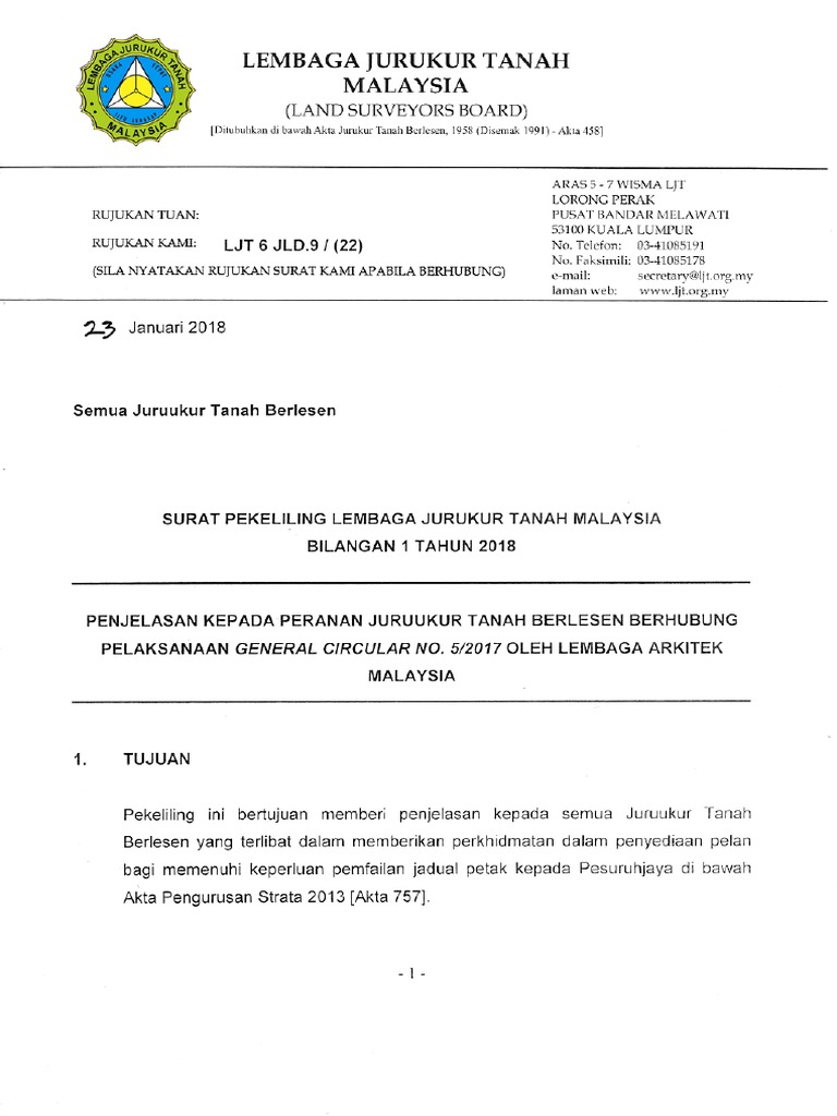 Lembaga Juruukur Malaysia - Cir 12018  PDF