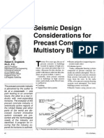 Seismic Design Considerations For Precast Concrete Multistory Buildings