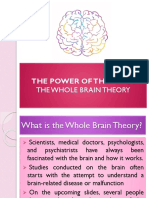 Chapt 7 - Power of The Mind and The Whole Brain Theory