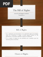 The Bill of Rights: Article III, 1987 Philippine Constitution Presented By: Ju