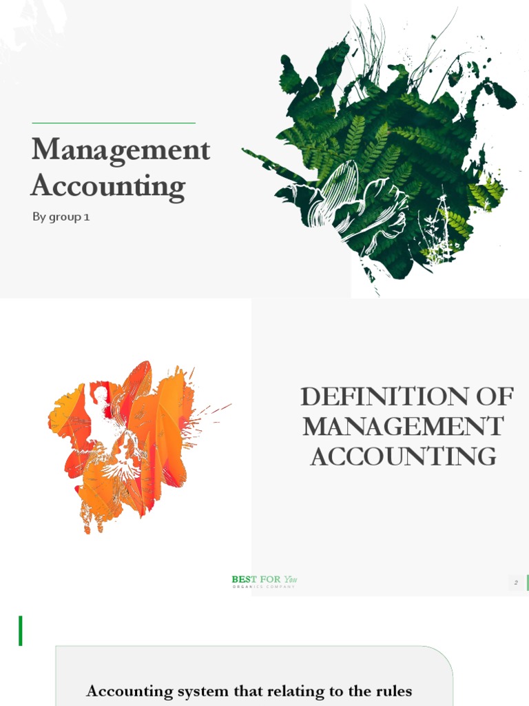 Management Accounting by Group 1 PDF Management Accounting