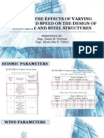 S E V W S D C S: Tudy of The Ffects of Arying N N & IND Peed On The Esign of Oncrete and Teel Structures
