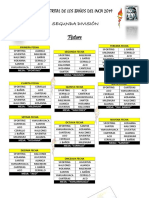 Fixture 2 Division 2019