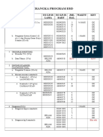 Kerangka Program Esd: No Lp/Js Lama No Lp/Js Baru JML HAL Waktu KET