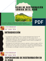 Expo - Experiencias de Restauración Ecológica en El Perú