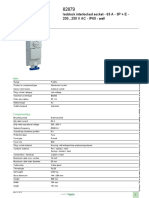 Product Datasheet: Isoblock Interlocked Socket - 63 A - 3P + E - 200... 250 V AC - IP65 - Wall