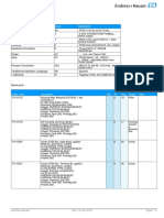 Characteristics Value Description: Endress+Hauser Mon, 20 Jun 2016 Page 1 / 3