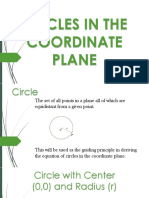 Circles in Coordinate Plane