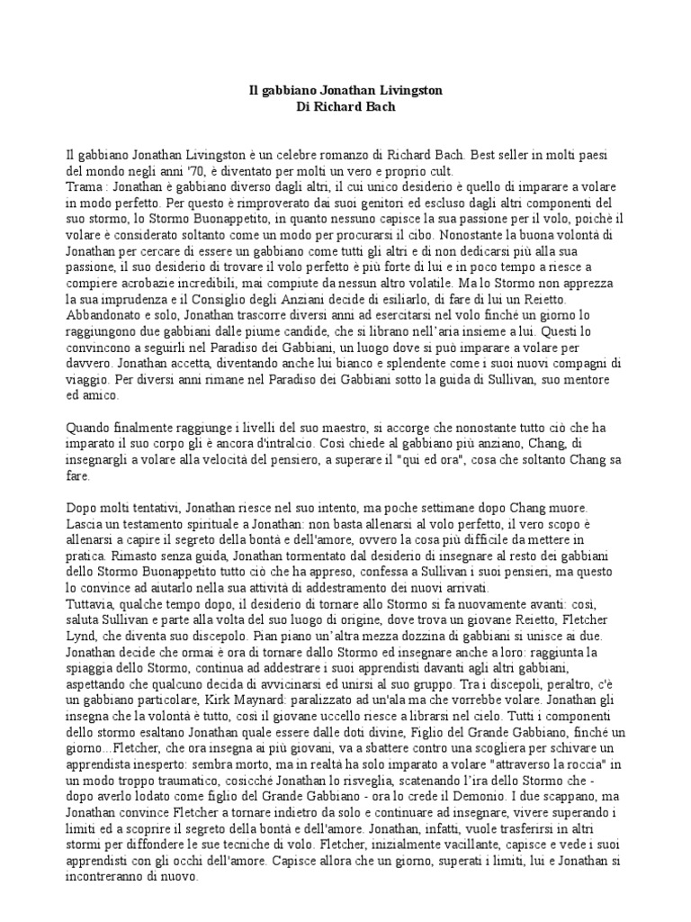 Il Gabbiano Jonathan Livingston Pdf Libro Completo