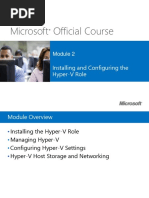 Microsoft Official Course: Installing and Configuring The Hyper-V Role