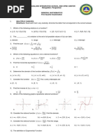 1st Quarter Exam - Gen Math