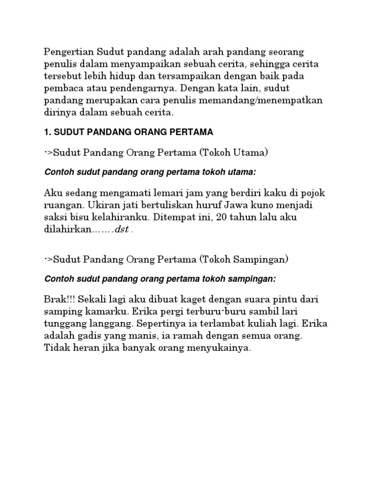 Tokoh Sampingan Adalah Taman Ilmu