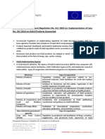 Summary of GR No. 31-2019 On Implementation of Law 33-2014 Halal Products Assurance