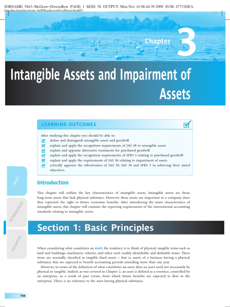 Intangibles Intangible Asset Goodwill (Accounting)