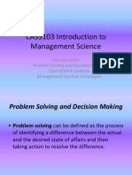 1 Management Science Introduction