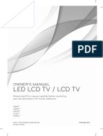 Led LCD TV / LCD TV: Owner'S Manual