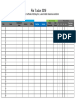 File Tracker 2019: Service Record, Certificate of Employment, Leave Credits, Clearances and Others