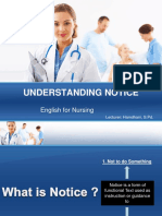 Understanding Notice: English For Nursing