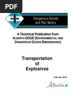 Transportation of Explosives: Dangerous Goods and Rail Safety