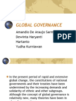 GLOBAL GOVERNANCE: THE SHIFT FROM STATES TO INTEGRATION