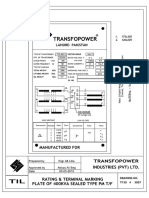 400 KVA WAPDA Pad Mounted TF Technical Submittal