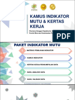 Menyusun Kamus Indikator Dan Format Pengumpulan Data (Kertas Kerja)