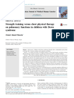 Strength Training Versus Chest Physical Therapy On Pulmonary Functions in Children With Down Syndrome