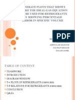 Analysis of Ideal gas equation for refrigerant 