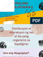 Distribusyon at Interaksyon