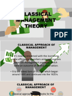 Classical Management Theory