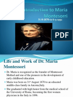 Introduction To Maria Montesorri