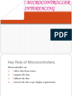8051 Core Microcontroller & Interfacing