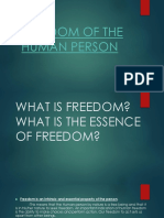 Freedom of The Human Person