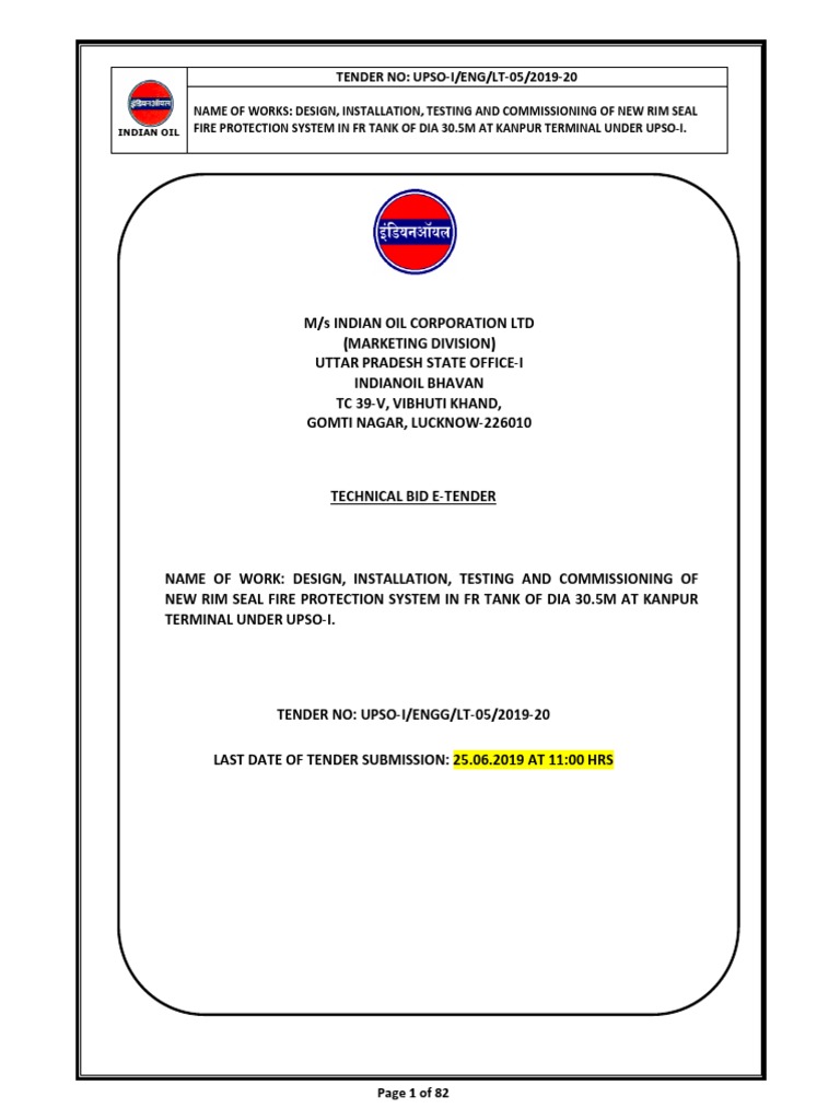 Technical Bid RIM | PDF | General Contractor | Specification 