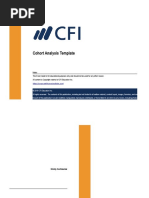 Cohort Analysis Template