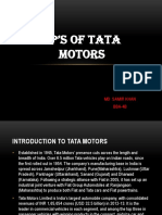 4P'S of Tata Motors: MD Samir Khan BBA-4B