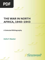 Colin F. Baxter - The War in North Africa, 1940-1943 - A Selected Bibliography (Bibliographies of Battles and Leaders) (1996)