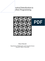 A Practical Introduction to Python Programming Heinold