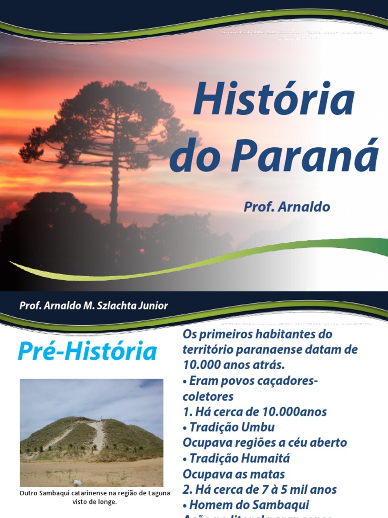A História do Povoamento do Paraná: dos Primeiros Habitantes aos ...