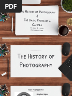 History of Photography and Basic Parts of A Camera